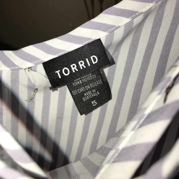 Torrid lavender striped crane cami - Picture 2 of 3